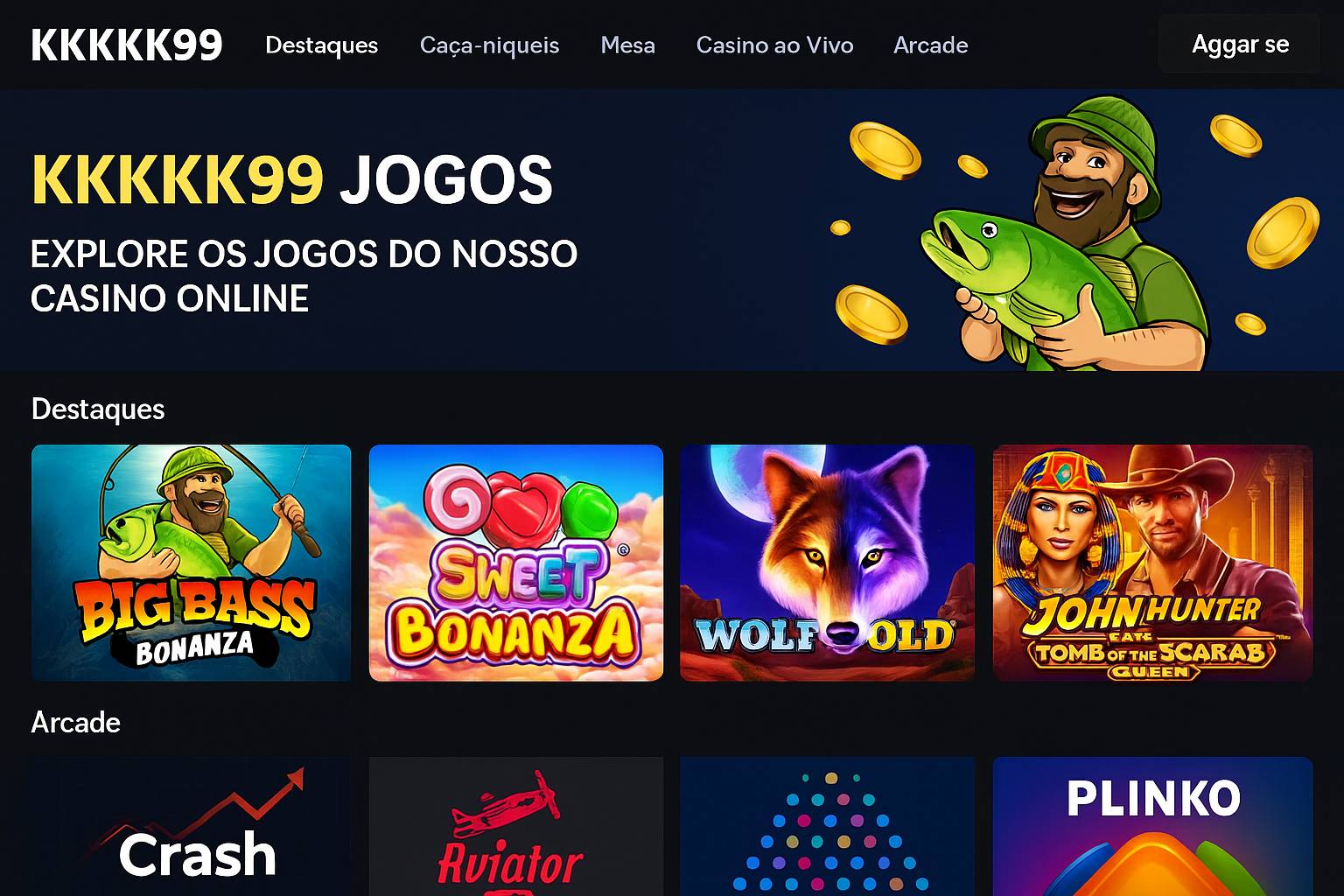 Jogos de cassino online inovadores e emocionantes na KKKKK99